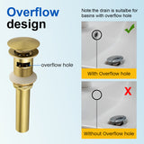 Single Hole Vessel Bathroom Faucet1.2GPM Round Hot Cold Tall Basin Mixer with SUS 304 Drain Assembly -Matt Black, Chrome, Brushed Nicke, Brushed Gold