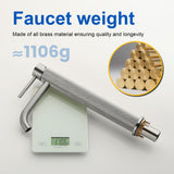 Single Hole Vessel Bathroom Faucet1.2GPM Round Hot Cold Tall Basin Mixer with SUS 304 Drain Assembly -Matt Black, Chrome, Brushed Nicke, Brushed Gold