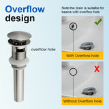 Single Hole Vessel Bathroom Faucet1.2GPM Round Hot Cold Tall Basin Mixer with SUS 304 Drain Assembly -Matt Black, Chrome, Brushed Nicke, Brushed Gold