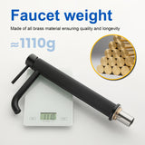 Single Hole Vessel Bathroom Faucet1.2GPM Round Hot Cold Tall Basin Mixer with SUS 304 Drain Assembly -Matt Black, Chrome, Brushed Nicke, Brushed Gold