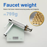 One hole basin faucet mixer with drain pop up single-lever lavatory sink faucet with aerator, 1.2GPM