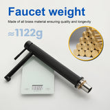 Single Handle Tall Bathroom Faucet for Vessel Sink with Aerator Brass Face Basin Faucet with Drain Assembly