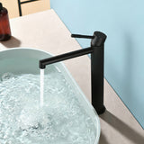 Single Handle Tall Bathroom Faucet for Vessel Sink with Aerator Brass Face Basin Faucet with Drain Assembly