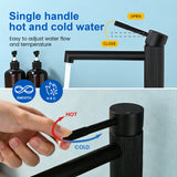 Single Handle Tall Bathroom Faucet for Vessel Sink with Aerator Brass Face Basin Faucet with Drain Assembly