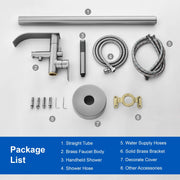 High-flow freestanding tub faucet with hand shower in Brushed Gold | Brushed Nickel | Matte Black high-flow-freestanding-tub-faucet-with-hand-shower-in-brushed-gold-brushed-nickel-matte-black 