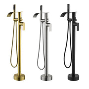 High-flow freestanding tub faucet with hand shower in Brushed Gold | Brushed Nickel | Matte Black high-flow-freestanding-tub-faucet-with-hand-shower-in-brushed-gold-brushed-nickel-matte-black 