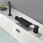 High Flow roman faucet set 4-piece Waterfall Tub Filler with Rough-in Valve and hand shower high-flow-waterfall-roman-faucet-set-with-with-rough-in-valve-and-hand-shower 