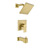 High pressure Single function 6 inch Square Shower Trim Kit with Diverting Tub Spout high-pressure-single-function-6-inch-square-shower-trim-kit-with-diverting-tub-spout 