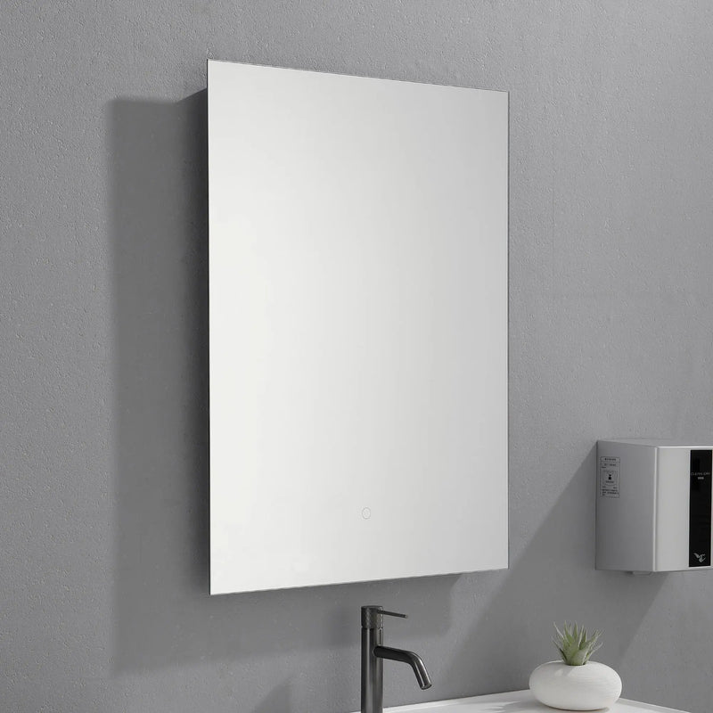 LED Bathroom Mirror 24"*32" Lighted Vanity Makeup Mirror with Front Light, Wall Mounted Dimmable Mirrors with Anti-Fog, Memory Function (Horizontal/Vertical) led 