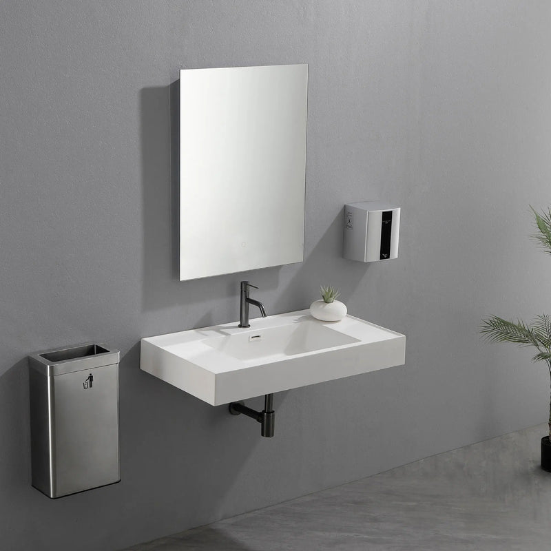 LED Bathroom Mirror 24"*32" Lighted Vanity Makeup Mirror with Front Light, Wall Mounted Dimmable Mirrors with Anti-Fog, Memory Function (Horizontal/Vertical) led 