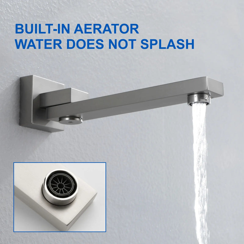 Luxury Tub Shower Faucet Combo Set with Rough-in Valve, Wall Mounted 10inch Shower System with Tub Spout Bathroom Shower Fixture Shower Valve and Trim Kit luxury-tub-shower-faucet-combo-set-with-rough-in-valve-wall-mounted-shower-system-with-tub-spout-bathroom-shower-fixture-shower-valve-and-trim-kit 