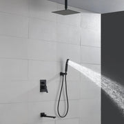 Luxury Tub Shower Faucet Combo Set with Rough-in Valve, Wall Mounted 10inch Shower System with Tub Spout Bathroom Shower Fixture Shower Valve and Trim Kit luxury-tub-shower-faucet-combo-set-with-rough-in-valve-wall-mounted-shower-system-with-tub-spout-bathroom-shower-fixture-shower-valve-and-trim-kit 