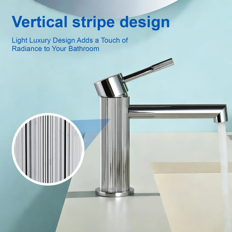 One hole basin faucet mixer with drain pop up single-lever lavatory sink faucet with aerator, 1.2GPM one-hole-basin-faucet-mixer-with-drain-pop-up-single-lever-lavatory-sink-faucet-with-aerator-1-2gpm 