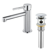 One hole basin faucet mixer with drain pop up single-lever lavatory sink faucet with aerator, 1.2GPM one-hole-basin-faucet-mixer-with-drain-pop-up-single-lever-lavatory-sink-faucet-with-aerator-1-2gpm 