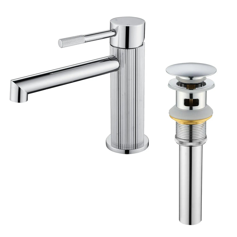 One hole basin faucet mixer with drain pop up single-lever lavatory sink faucet with aerator, 1.2GPM one-hole-basin-faucet-mixer-with-drain-pop-up-single-lever-lavatory-sink-faucet-with-aerator-1-2gpm 