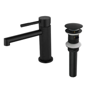 One hole basin faucet mixer with drain pop up single-lever lavatory sink faucet with aerator, 1.2GPM one-hole-basin-faucet-mixer-with-drain-pop-up-single-lever-lavatory-sink-faucet-with-aerator-1-2gpm 
