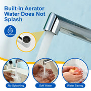 One hole basin faucet mixer with drain pop up single-lever lavatory sink faucet with aerator, 1.2GPM one-hole-basin-faucet-mixer-with-drain-pop-up-single-lever-lavatory-sink-faucet-with-aerator-1-2gpm 