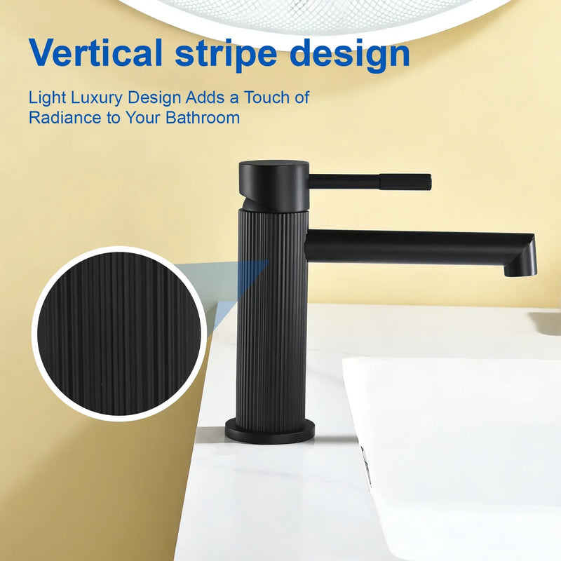 One hole basin faucet mixer with drain pop up single-lever lavatory sink faucet with aerator, 1.2GPM one-hole-basin-faucet-mixer-with-drain-pop-up-single-lever-lavatory-sink-faucet-with-aerator-1-2gpm 
