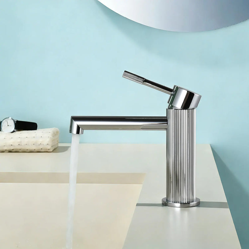One hole basin faucet mixer with drain pop up single-lever lavatory sink faucet with aerator, 1.2GPM one-hole-basin-faucet-mixer-with-drain-pop-up-single-lever-lavatory-sink-faucet-with-aerator-1-2gpm 