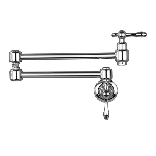 Pot Filler Faucet Wall Mount Brass Faucets Kitchen Commercial Faucet Folding Kitchen Faucet Lead-Free Restaurant Faucets 2 Handles Double Joint Swing Arm Faucet pot-filler-faucet-wall-mount-brass-faucets-kitchen-commercial-faucet-folding-kitchen-faucet-lead-free-restaurant-faucets-2-handles-double-joint-swing-arm-faucet Chrome