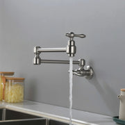 Pot Filler Faucet Wall Mount Brass Faucets Kitchen Commercial Faucet Folding Kitchen Faucet Lead-Free Restaurant Faucets 2 Handles Double Joint Swing Arm Faucet pot-filler-faucet-wall-mount-brass-faucets-kitchen-commercial-faucet-folding-kitchen-faucet-lead-free-restaurant-faucets-2-handles-double-joint-swing-arm-faucet 