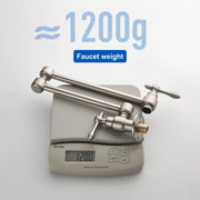 Pot Filler Faucet Wall Mount Brass Faucets Kitchen Commercial Faucet Folding Kitchen Faucet Lead-Free Restaurant Faucets 2 Handles Double Joint Swing Arm Faucet pot-filler-faucet-wall-mount-brass-faucets-kitchen-commercial-faucet-folding-kitchen-faucet-lead-free-restaurant-faucets-2-handles-double-joint-swing-arm-faucet 