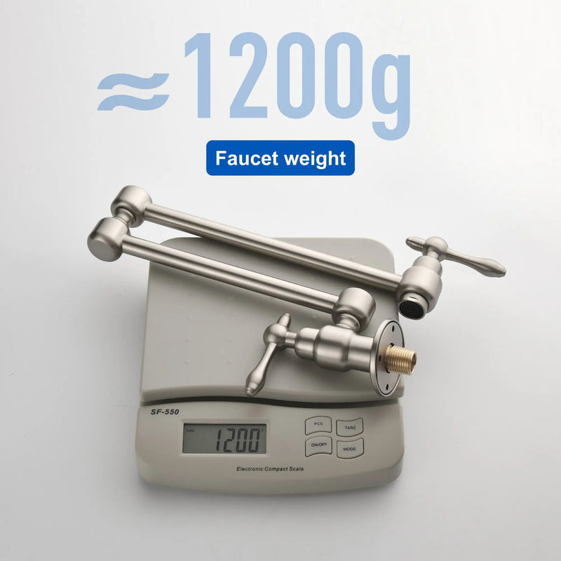 Pot Filler Faucet Wall Mount Brass Faucets Kitchen Commercial Faucet Folding Kitchen Faucet Lead-Free Restaurant Faucets 2 Handles Double Joint Swing Arm Faucet pot-filler-faucet-wall-mount-brass-faucets-kitchen-commercial-faucet-folding-kitchen-faucet-lead-free-restaurant-faucets-2-handles-double-joint-swing-arm-faucet 