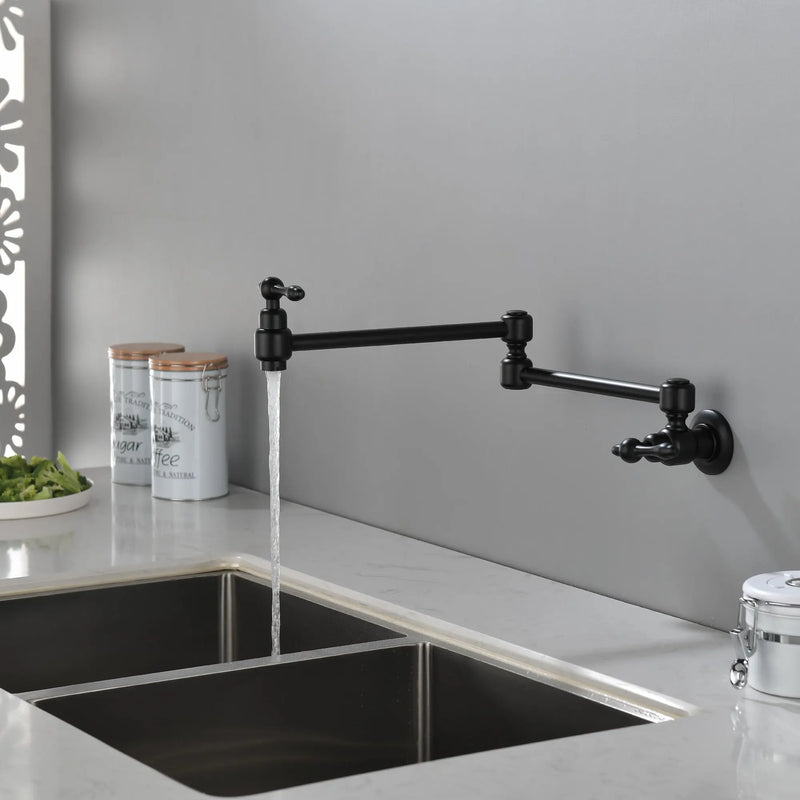 Pot Filler Faucet Wall Mount Brass Faucets Kitchen Commercial Faucet Folding Kitchen Faucet Lead-Free Restaurant Faucets 2 Handles Double Joint Swing Arm Faucet pot-filler-faucet-wall-mount-brass-faucets-kitchen-commercial-faucet-folding-kitchen-faucet-lead-free-restaurant-faucets-2-handles-double-joint-swing-arm-faucet 
