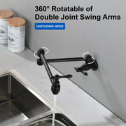 Pot Filler Faucet Wall Mount Brass Faucets Kitchen Commercial Faucet Folding Kitchen Faucet Lead-Free Restaurant Faucets 2 Handles Double Joint Swing Arm Faucet pot-filler-faucet-wall-mount-brass-faucets-kitchen-commercial-faucet-folding-kitchen-faucet-lead-free-restaurant-faucets-2-handles-double-joint-swing-arm-faucet 