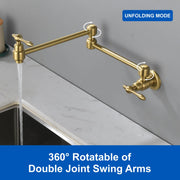 Pot Filler Faucet Wall Mount Brass Faucets Kitchen Commercial Faucet Folding Kitchen Faucet Lead-Free Restaurant Faucets 2 Handles Double Joint Swing Arm Faucet pot-filler-faucet-wall-mount-brass-faucets-kitchen-commercial-faucet-folding-kitchen-faucet-lead-free-restaurant-faucets-2-handles-double-joint-swing-arm-faucet 