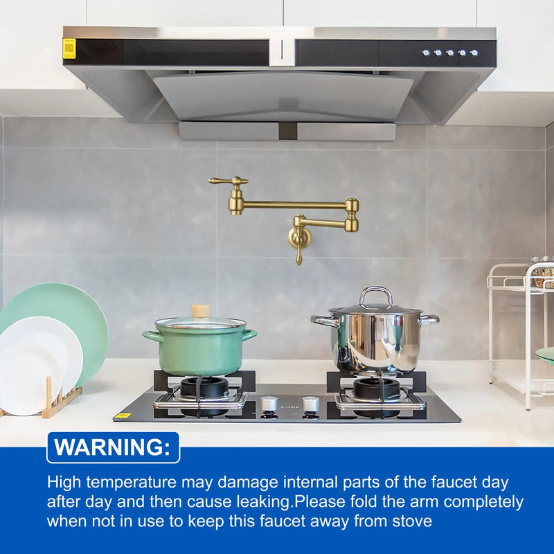 Pot Filler Faucet Wall Mount Brass Faucets Kitchen Commercial Faucet Folding Kitchen Faucet Lead-Free Restaurant Faucets 2 Handles Double Joint Swing Arm Faucet pot-filler-faucet-wall-mount-brass-faucets-kitchen-commercial-faucet-folding-kitchen-faucet-lead-free-restaurant-faucets-2-handles-double-joint-swing-arm-faucet 