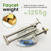 Pot Filler Faucet Wall Mount, Folding Kitchen Faucet Brass Double Joint Swing Arm, Two Handle Single Hole wall-mount-pot-filler-faucet 