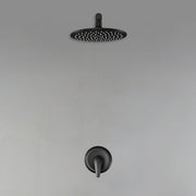 Round Shower Faucets Sets Complete, Single Function Shower trim kit with 9 inch ABS rain shower head shamanda-9-inch-round-shower-system 