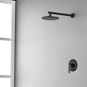 Round Shower Faucets Sets Complete, Single Function Shower trim kit with 9 inch ABS rain shower head shamanda-9-inch-round-shower-system 