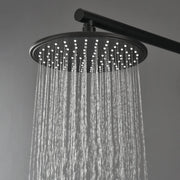 Round Shower Faucets Sets Complete, Single Function Shower trim kit with 9 inch ABS rain shower head shamanda-9-inch-round-shower-system 