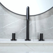 SHAMANDA 2 Handle Bathroom Faucets for Sink 3 Hole, High-Arch Swivel Spout Deck Mounted 8 Inch Widespread Basin Faucet 2-handle-bathroom-faucets-for-sink-3-hole-high-arch-swivel-spout-deck-mounted-8-inch-widespread-basin-faucet-with-valve-and-cupc-water-supply-hoses-brushed-nickel-1516bn 