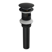 SHAMANDA Brass Bathroom Sink Drain, Vessel Vanity Sink Pop Up Drain Stopper with Overflow Lavatory Drain Assembly shamanda-brass-bathroom-sink-drain-vessel-vanity-sink-pop-up-drain-stopper-with-overflow-lavatory-drain-assembly Matte Black / Brass / With overflow Hole