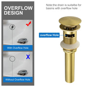 SHAMANDA Brass Bathroom Sink Drain, Vessel Vanity Sink Pop Up Drain Stopper with Overflow Lavatory Drain Assembly shamanda-brass-bathroom-sink-drain-vessel-vanity-sink-pop-up-drain-stopper-with-overflow-lavatory-drain-assembly 