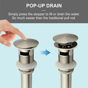 SHAMANDA Brass Bathroom Sink Drain, Vessel Vanity Sink Pop Up Drain Stopper with Overflow Lavatory Drain Assembly shamanda-brass-bathroom-sink-drain-vessel-vanity-sink-pop-up-drain-stopper-with-overflow-lavatory-drain-assembly 