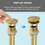SHAMANDA Brass Bathroom Sink Drain, Vessel Vanity Sink Pop Up Drain Stopper with Overflow Lavatory Drain Assembly shamanda-brass-bathroom-sink-drain-vessel-vanity-sink-pop-up-drain-stopper-with-overflow-lavatory-drain-assembly 