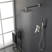 SHAMANDA Premium Matte Black Rainfall Shower System 10 Inch Luxury Bathroom Shower Set shamanda-rainfall-shower-system-matte-black 