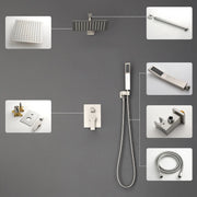 SHAMANDA Premium Matte Black Rainfall Shower System 10 Inch Luxury Bathroom Shower Set shamanda-rainfall-shower-system-matte-black 