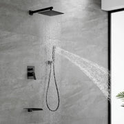 SHAMANDA Shower Set 10 Inch Shower Fixture with Handheld Spray 3-Function Wall Mount 10-inch-shower-fixture-with-with-handheld-spray-3-function-wall-mount 
