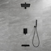 SHAMANDA Shower Set 10 Inch Shower Fixture with Handheld Spray 3-Function Wall Mount 10-inch-shower-fixture-with-with-handheld-spray-3-function-wall-mount 