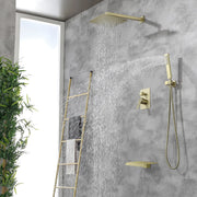 SHAMANDA Shower Set 10 Inch Shower Fixture with Handheld Spray 3-Function Wall Mount 10-inch-shower-fixture-with-with-handheld-spray-3-function-wall-mount 