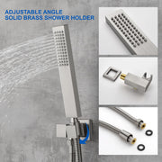 SHAMANDA Shower Set 10 Inch Shower Fixture with Handheld Spray 3-Function Wall Mount 10-inch-shower-fixture-with-with-handheld-spray-3-function-wall-mount 