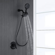 SHAMANDA Shower System Combo Set High Pressure 5-Function Dual 2 in 1 Shower Faucet 2 in 1 Head Shower Set  