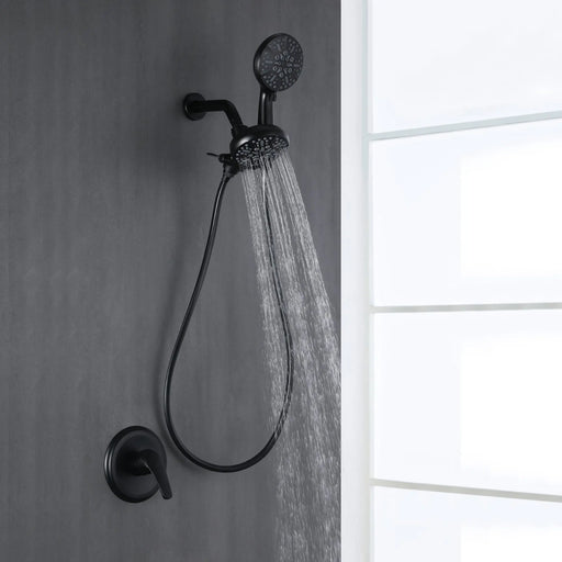 SHAMANDA Shower System Combo Set High Pressure 5-Function Dual 2 in 1 Shower Faucet 2 in 1 Head Shower Set  