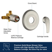SHAMANDA Shower System Combo Set High Pressure 5-Function Dual 2 in 1 Shower Faucet shamanda-shower-system-with-handheld-showerhead-rain-shower-combo-set-high-pressure-35-function-dual-2-in-1-shower-faucet 