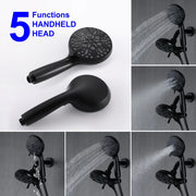 SHAMANDA Shower System Combo Set High Pressure 5-Function Dual 2 in 1 Shower Faucet shamanda-shower-system-with-handheld-showerhead-rain-shower-combo-set-high-pressure-35-function-dual-2-in-1-shower-faucet 
